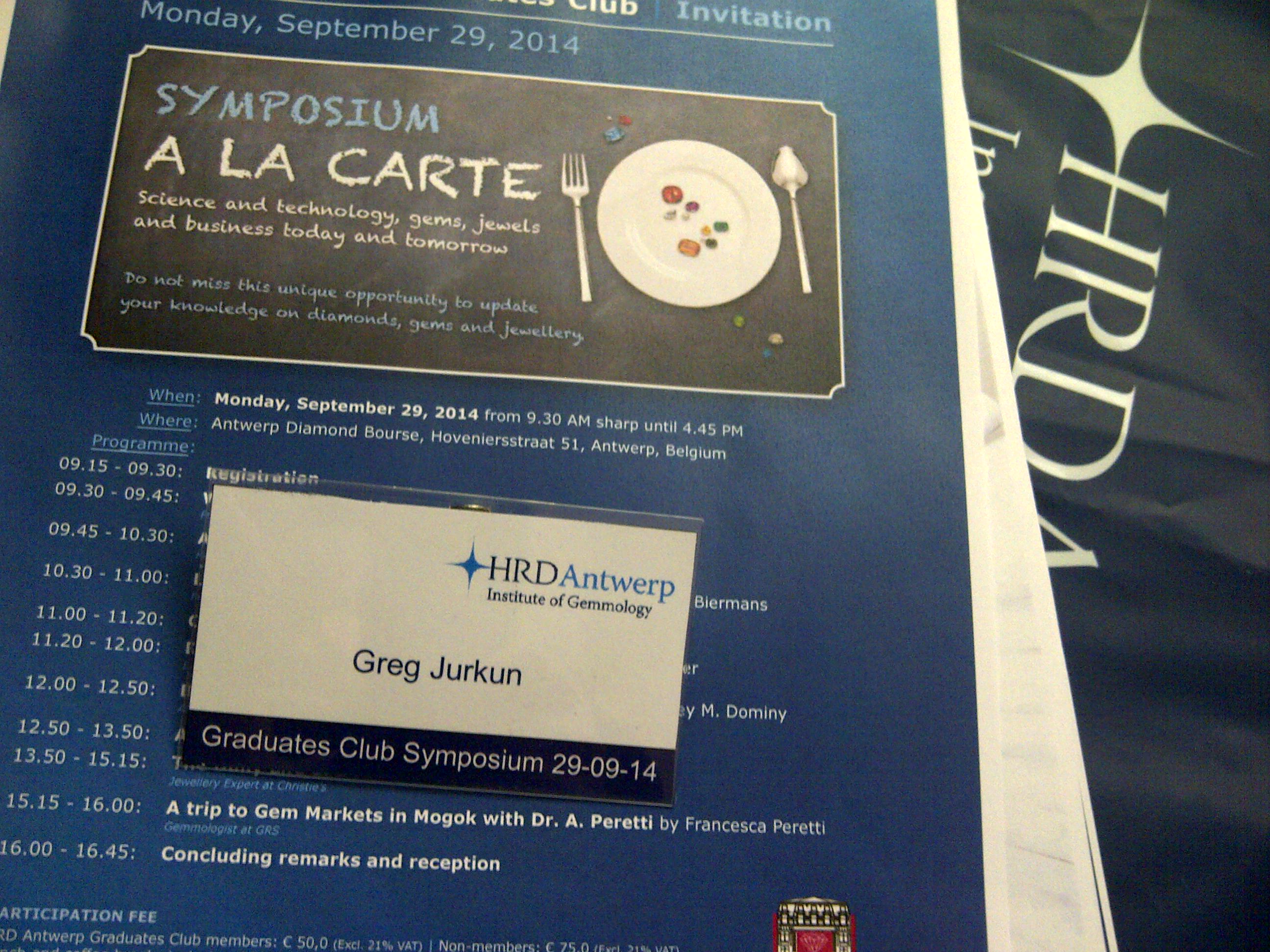 Zaproszenia na Sympozjum A La carte HRD Antwerp