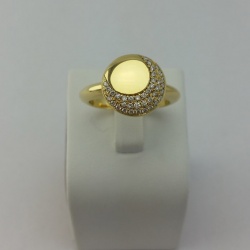 Złoty pierścionek z 38 brylantami 0.29 ct